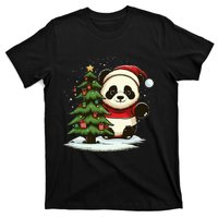 Xmas Panda Santa on Christmas Panda T-Shirt