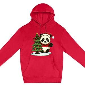 Xmas Panda Santa on Christmas Panda Premium Pullover Hoodie