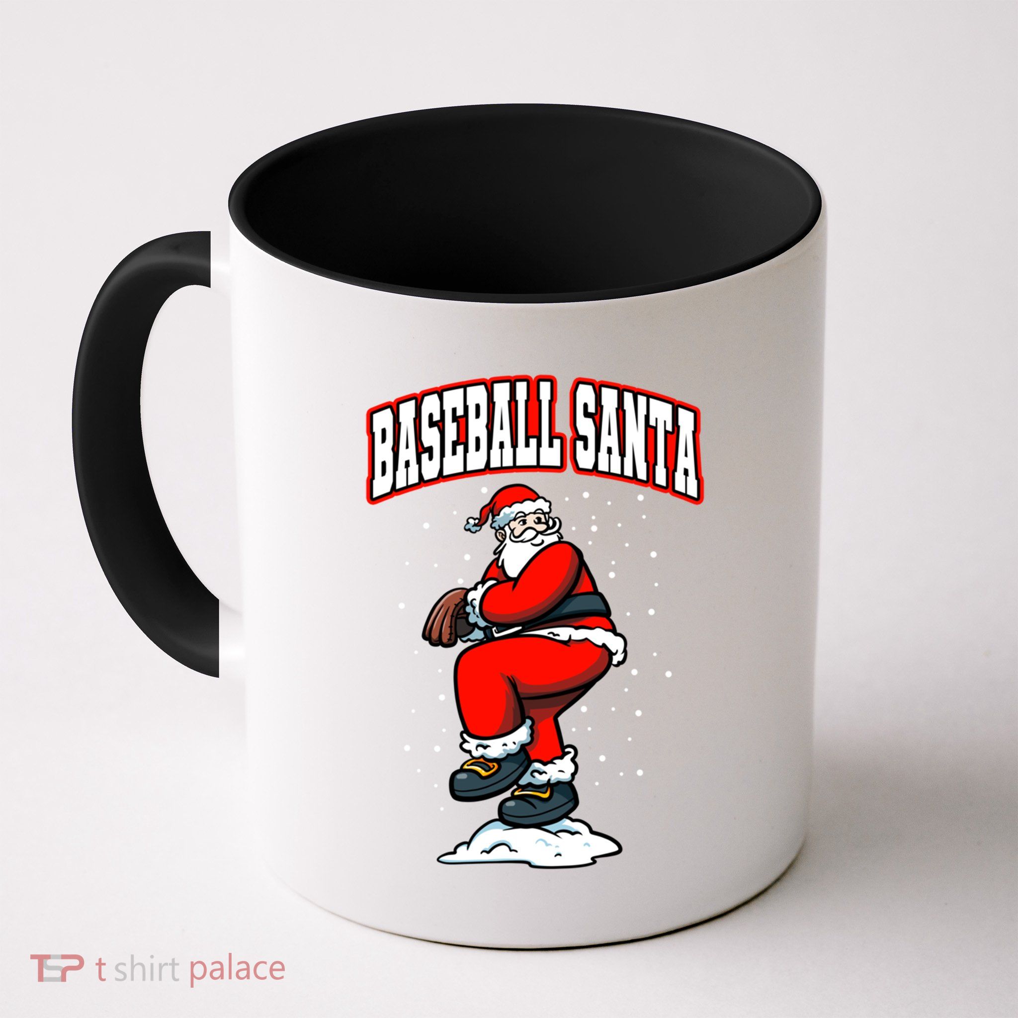 Xmas Pitcher Santa Claus Christmas Baseball Gift Mug