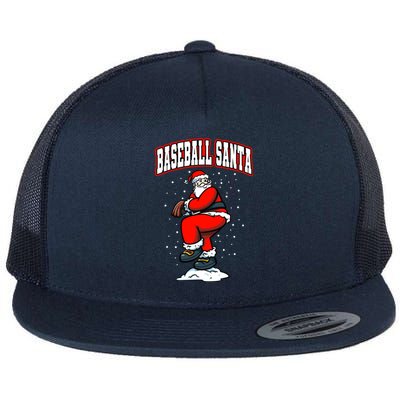 Xmas Pitcher Santa Claus Christmas Baseball Gift Flat Bill Trucker Hat