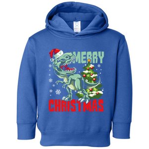 Xmas Pajama Toddlers Gift Xmas Dinosaur T Rex Great Gift Toddler Hoodie