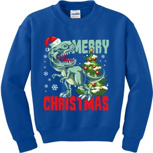 Xmas Pajama Toddlers Gift Xmas Dinosaur T Rex Great Gift Kids Sweatshirt