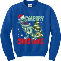 Xmas Pajama Toddlers Gift Xmas Dinosaur T Rex Great Gift Kids Sweatshirt