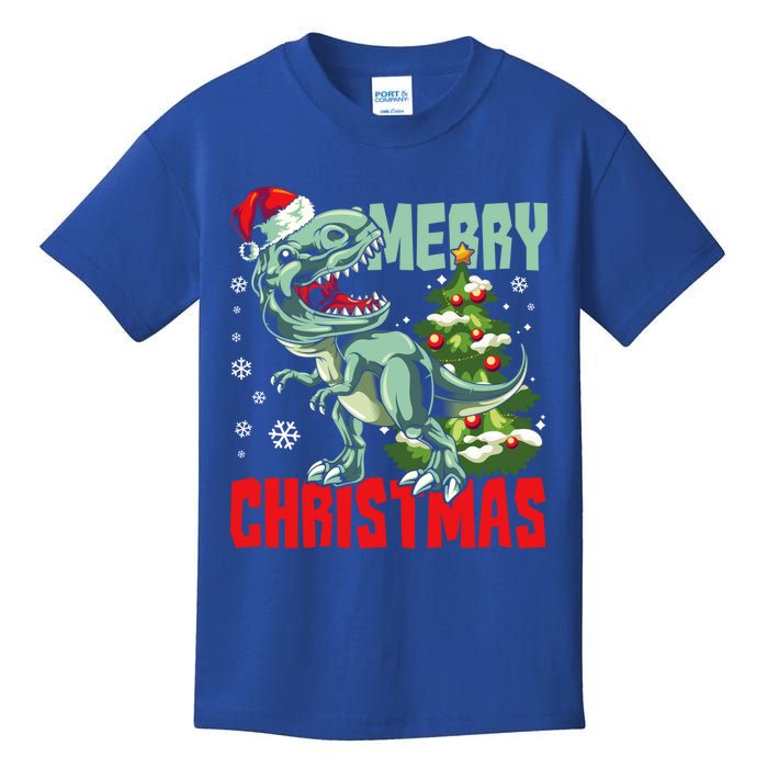 Xmas Pajama Toddlers Gift Xmas Dinosaur T Rex Great Gift Kids T-Shirt