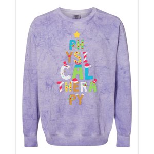 XMas Physical Therapy Christmas Colorblast Crewneck Sweatshirt