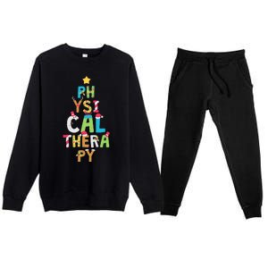 XMas Physical Therapy Christmas Premium Crewneck Sweatsuit Set