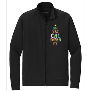 XMas Physical Therapy Christmas Stretch Full-Zip Cadet Jacket