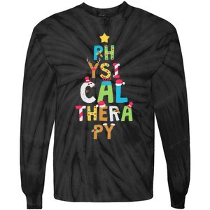 XMas Physical Therapy Christmas Tie-Dye Long Sleeve Shirt