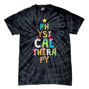 XMas Physical Therapy Christmas Tie-Dye T-Shirt