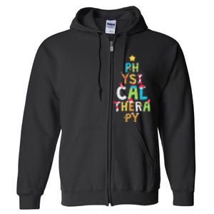 XMas Physical Therapy Christmas Full Zip Hoodie