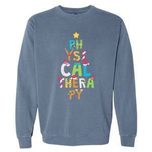 XMas Physical Therapy Christmas Garment-Dyed Sweatshirt