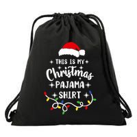 Xmas Pajama Drawstring Bag