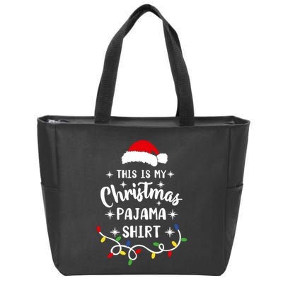 Xmas Pajama Zip Tote Bag