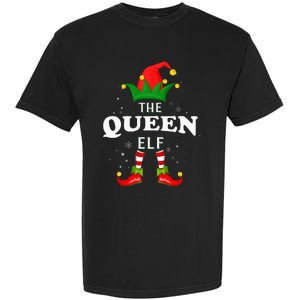 Xmas Queen Elf Family Matching Christmas Pajama Garment-Dyed Heavyweight T-Shirt