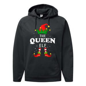 Xmas Queen Elf Family Matching Christmas Pajama Performance Fleece Hoodie