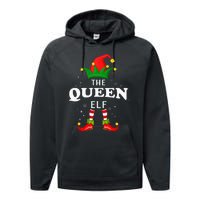 Xmas Queen Elf Family Matching Christmas Pajama Performance Fleece Hoodie