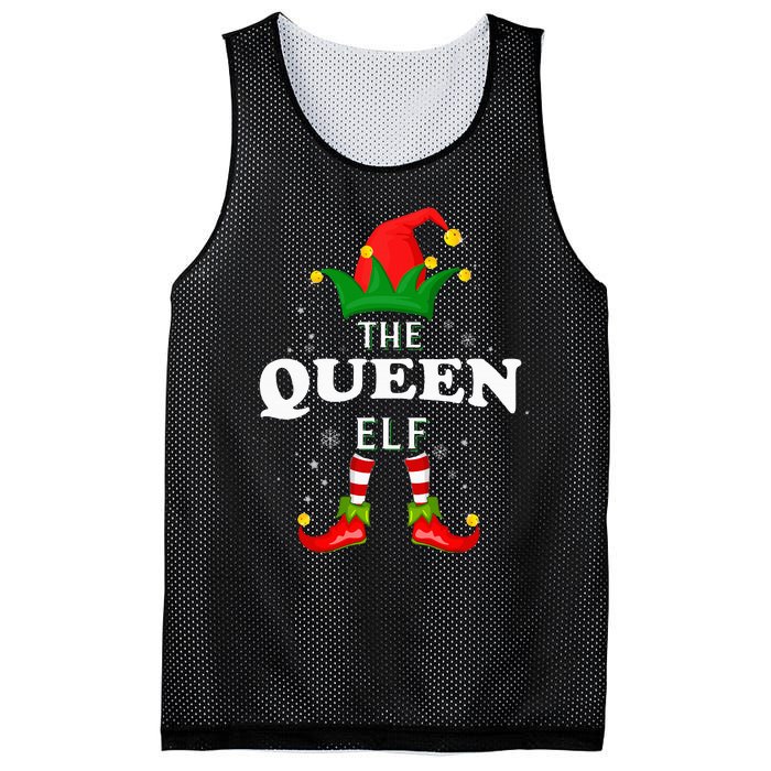 Xmas Queen Elf Family Matching Christmas Pajama Mesh Reversible Basketball Jersey Tank