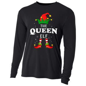 Xmas Queen Elf Family Matching Christmas Pajama Cooling Performance Long Sleeve Crew