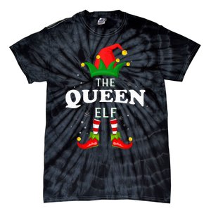 Xmas Queen Elf Family Matching Christmas Pajama Tie-Dye T-Shirt