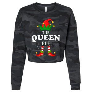 Xmas Queen Elf Family Matching Christmas Pajama Cropped Pullover Crew