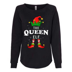 Xmas Queen Elf Family Matching Christmas Pajama Womens California Wash Sweatshirt