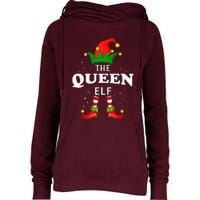 Xmas Queen Elf Family Matching Christmas Pajama Womens Funnel Neck Pullover Hood