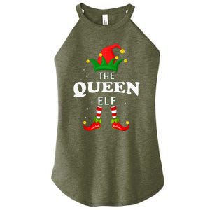 Xmas Queen Elf Family Matching Christmas Pajama Women's Perfect Tri Rocker Tank