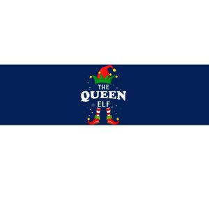 Xmas Queen Elf Family Matching Christmas Pajama Bumper Sticker