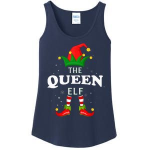 Xmas Queen Elf Family Matching Christmas Pajama Ladies Essential Tank