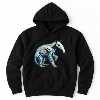 X Ray Anteater Body Anatomy Radiography Skeleton Hoodie