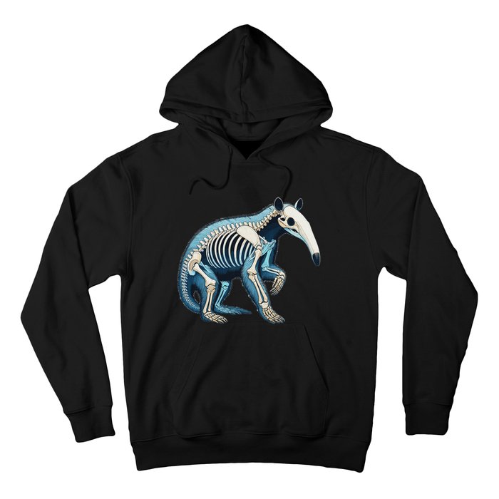 X Ray Anteater Body Anatomy Radiography Skeleton Hoodie