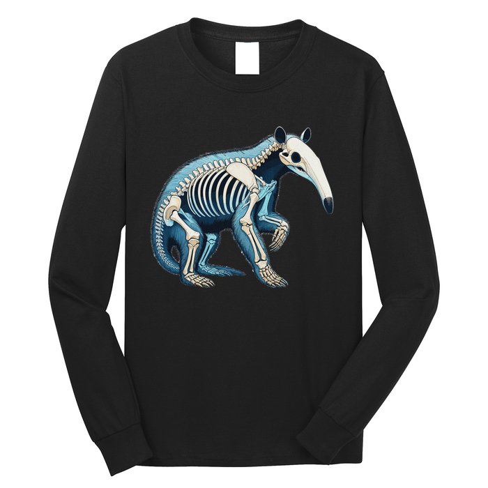 X Ray Anteater Body Anatomy Radiography Skeleton Long Sleeve Shirt