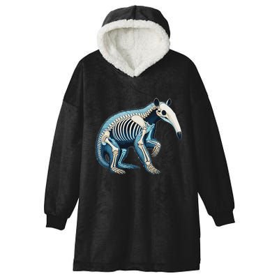 X Ray Anteater Body Anatomy Radiography Skeleton Hooded Wearable Blanket