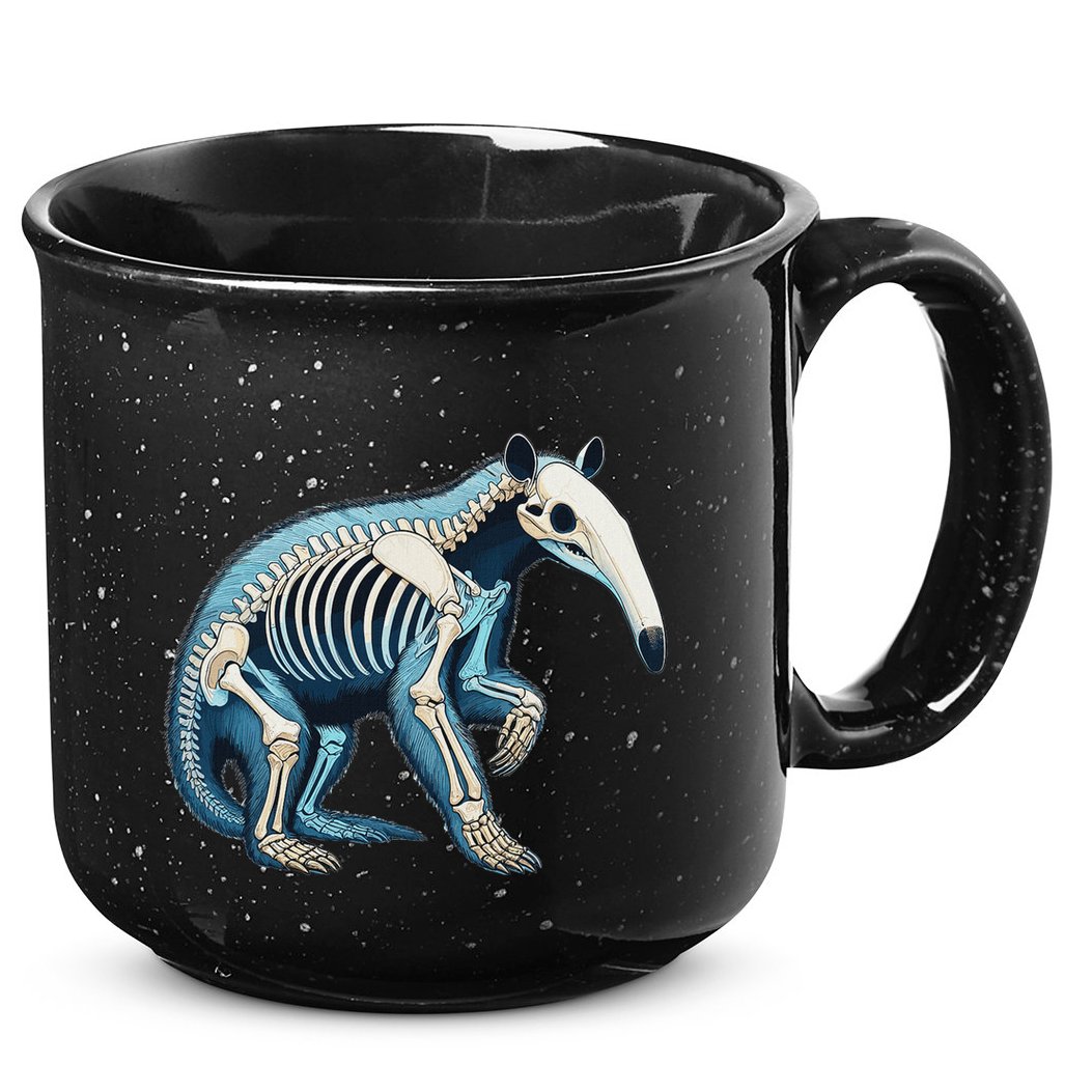 X Ray Anteater Body Anatomy Radiography Skeleton 15oz Campfire Ceramic Mug