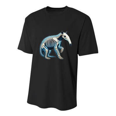 X Ray Anteater Body Anatomy Radiography Skeleton Youth Performance Sprint T-Shirt