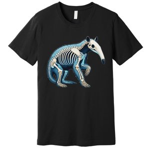 X Ray Anteater Body Anatomy Radiography Skeleton Premium T-Shirt