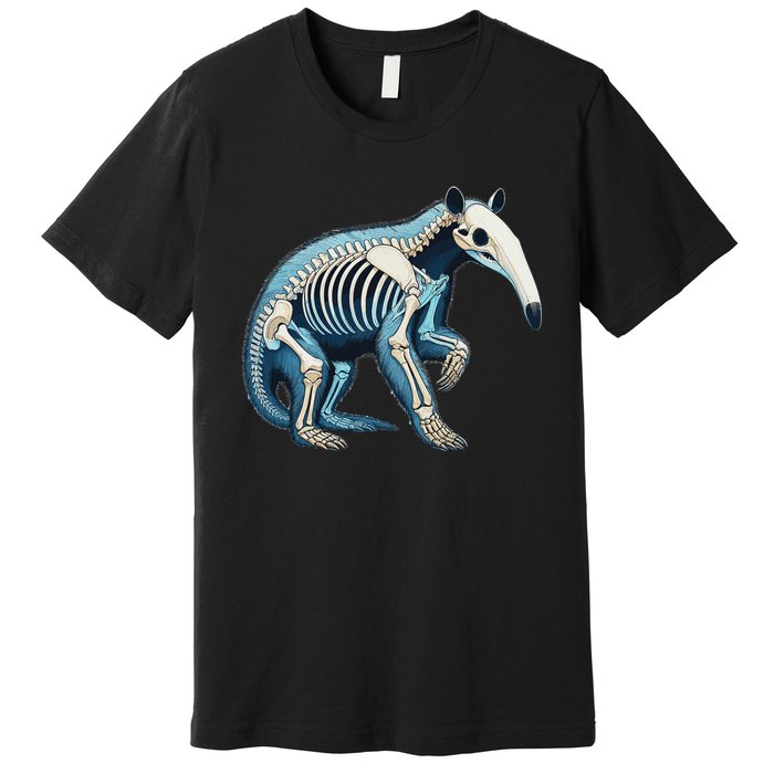 X Ray Anteater Body Anatomy Radiography Skeleton Premium T-Shirt