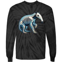 X Ray Anteater Body Anatomy Radiography Skeleton Tie-Dye Long Sleeve Shirt