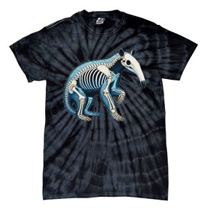 X Ray Anteater Body Anatomy Radiography Skeleton Tie-Dye T-Shirt