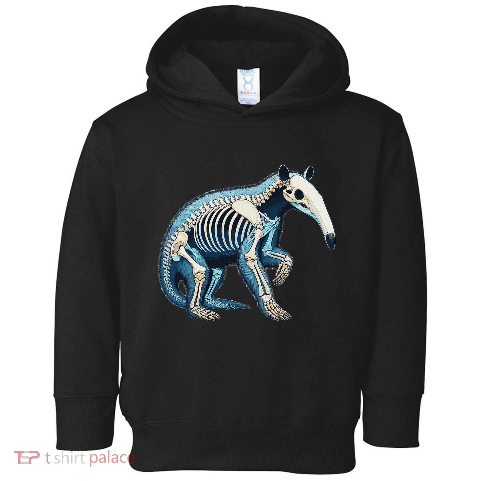 X Ray Anteater Body Anatomy Radiography Skeleton Toddler Hoodie