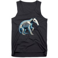 X Ray Anteater Body Anatomy Radiography Skeleton Tank Top