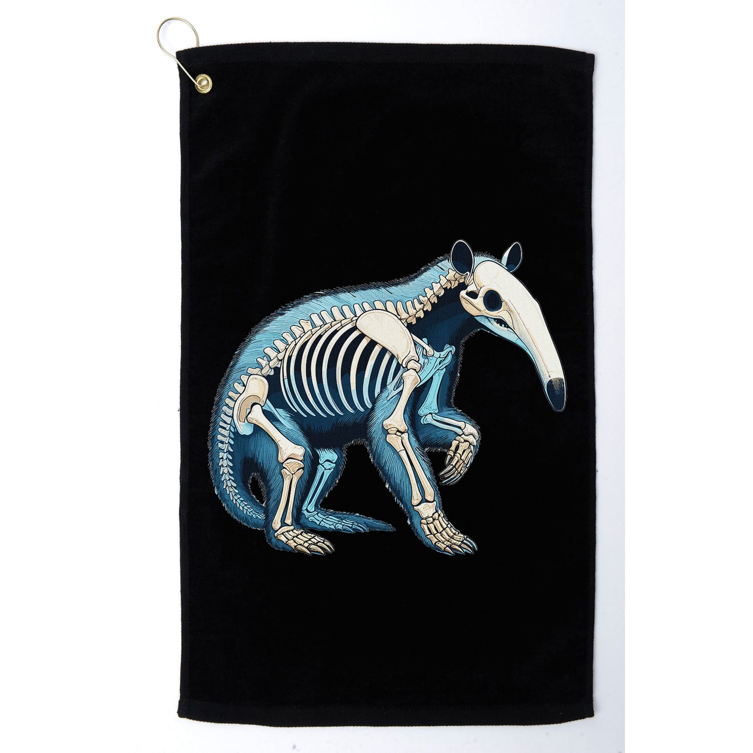 X Ray Anteater Body Anatomy Radiography Skeleton Golf Towel