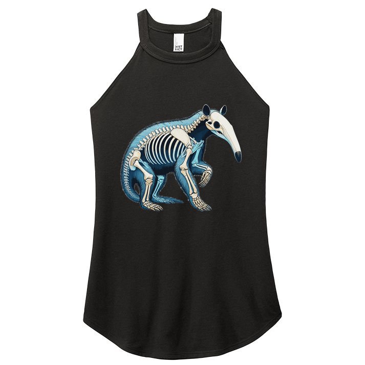 X Ray Anteater Body Anatomy Radiography Skeleton Women's Perfect Tri Rocker Tank