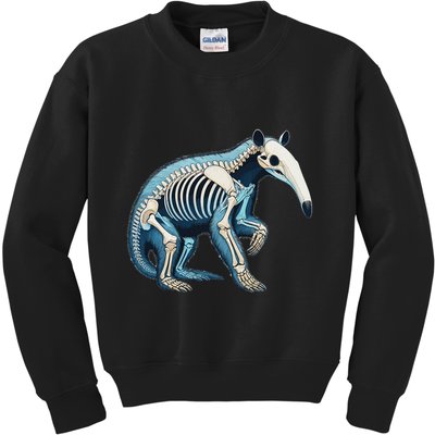 X Ray Anteater Body Anatomy Radiography Skeleton Kids Sweatshirt