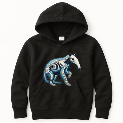 X Ray Anteater Body Anatomy Radiography Skeleton Kids Hoodie