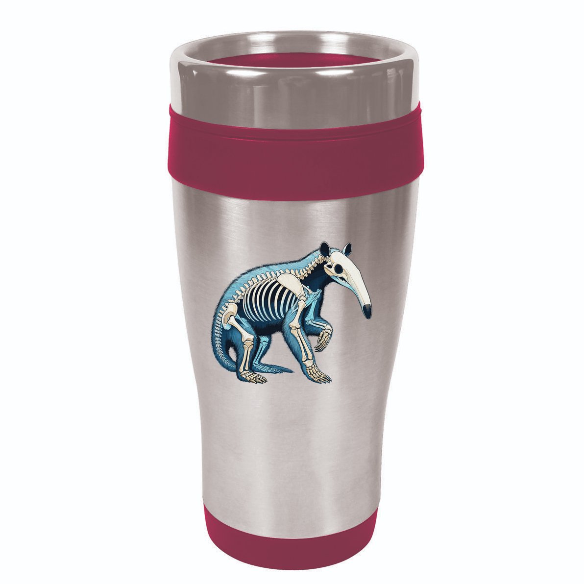 X Ray Anteater Body Anatomy Radiography Skeleton 16oz Travel Tumbler