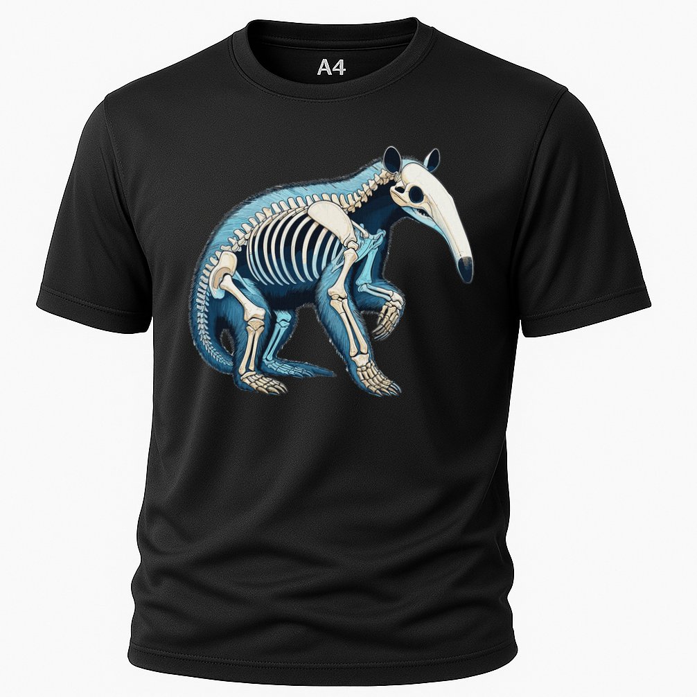 X Ray Anteater Body Anatomy Radiography Skeleton Cooling Performance Crew T-Shirt