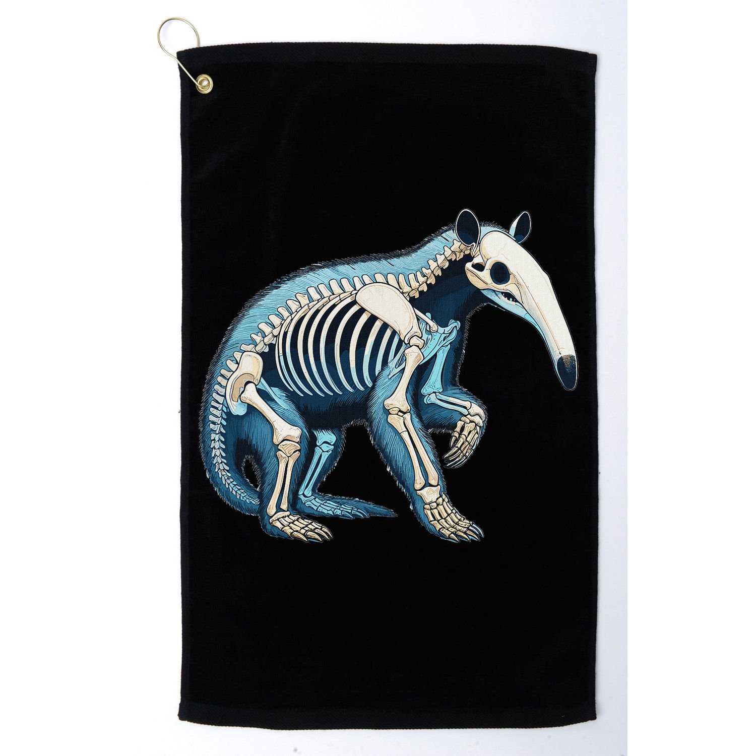 X Ray Anteater Body Anatomy Radiography Skeleton Golf Towel