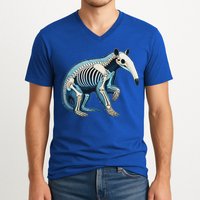 X Ray Anteater Body Anatomy Radiography Skeleton V-Neck T-Shirt
