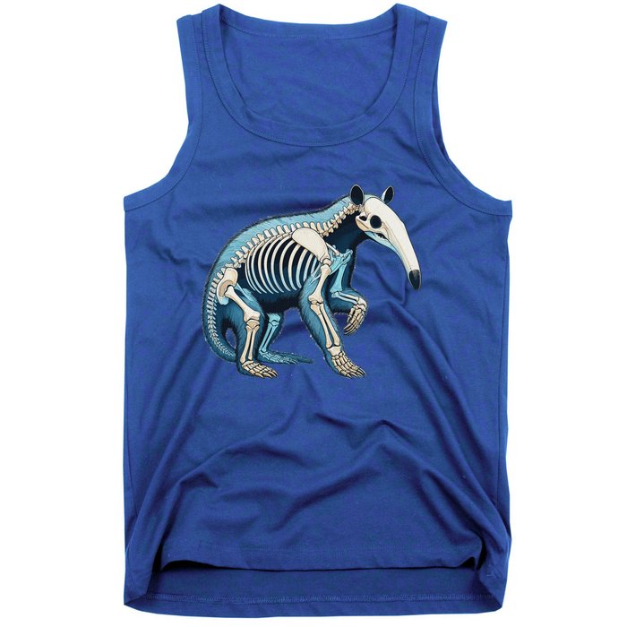 X Ray Anteater Body Anatomy Radiography Skeleton Tank Top